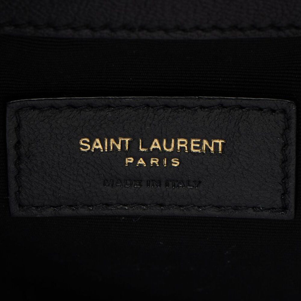 Saint Laurent Quilted Lambskin Cassandre Small Bucket Bag - Picture 8 of 10